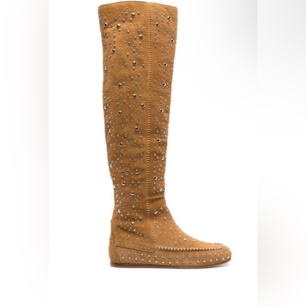 NIB Zadig & Voltaire Santa Studded Leather Boot - Size 38 MSRP $1198